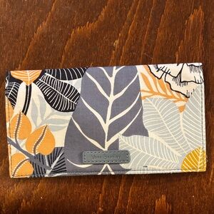 Vera Bradley Multicolor Leaf Design checkbook holder